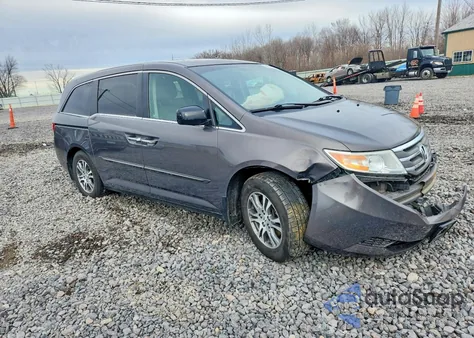 2012 Honda Odyssey Exl z USA, uszkodzony, nr VIN 5FNRL5H64CB019466